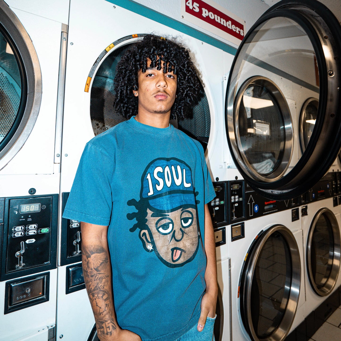 BLUE BIG HEAD TEE